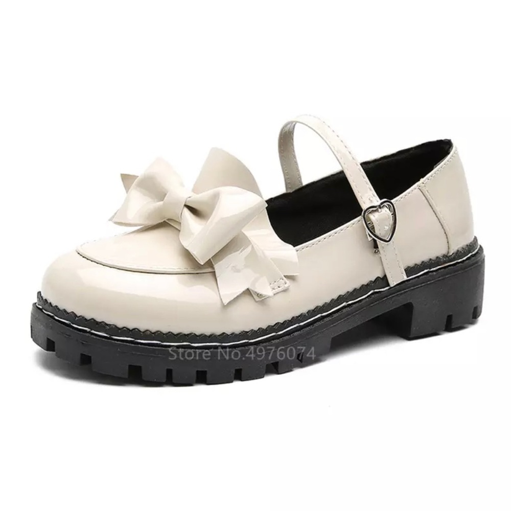 NEW Harajuku Cosplay Lolita Shoes Cream White